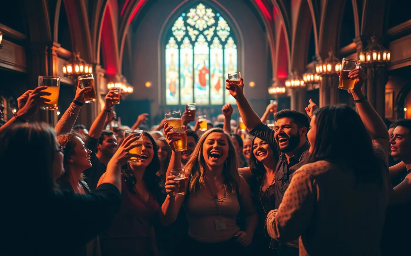Feest in de kerk